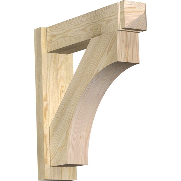 Ekena Millwork Westlake Rough Sawn Arts and Crafts Outlooker, Douglas Fir, 6"W x 24"D x 24"H OUT06X24X24WTL03RDF - main